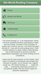 Mobile Screenshot of oldworldroofingco.com